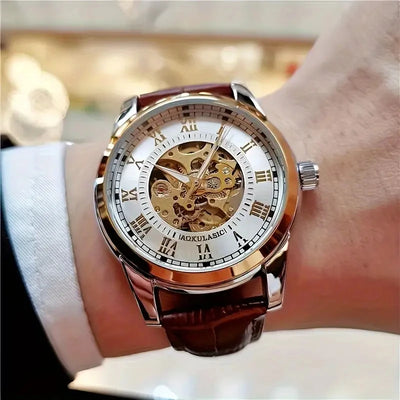[Automatic Mechanical Watch for Men] Stylish, High-End and Light Luxury Men's Automatic Mechanical Watch, Suitable for Business and Casual Wear