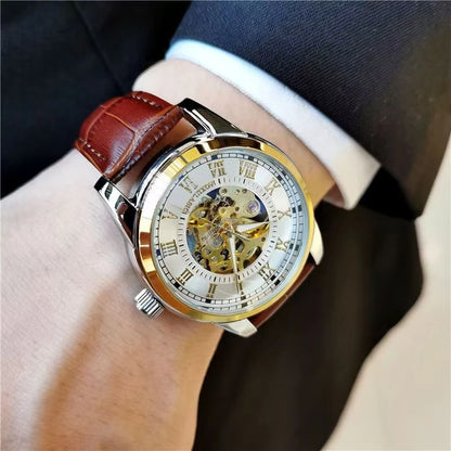 [Automatic Mechanical Watch for Men] Stylish, High-End and Light Luxury Men's Automatic Mechanical Watch, Suitable for Business and Casual Wear