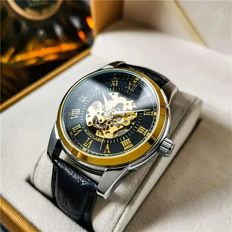 [Automatic Mechanical Watch for Men] Stylish, High-End and Light Luxury Men's Automatic Mechanical Watch, Suitable for Business and Casual Wear